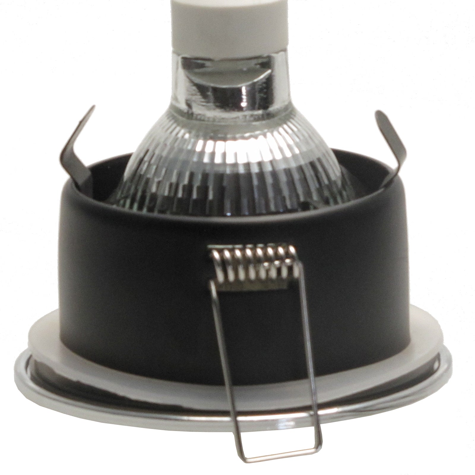LED Bad Einbaustrahler 230V Nautic IP65 mit GU10 7W stufenlos dimmbar - Chrom glänzend rund