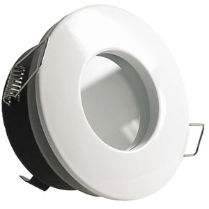 LED Bad Einbaustrahler 230V Nautic IP65 mit GU10 7W stufenlos dimmbar - Weiß rund