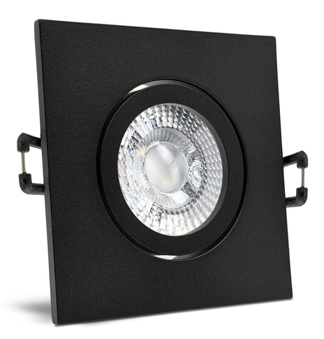 Einbaustrahler Nero eckig ohne Leuchtmittel und Clipring entnommen