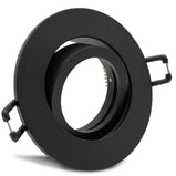Einbaustrahler Nero rund ohne Leuchtmittel geschwenkt