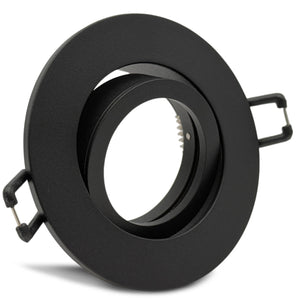 Einbaustrahler Nero rund ohne Leuchtmittel geschwenkt