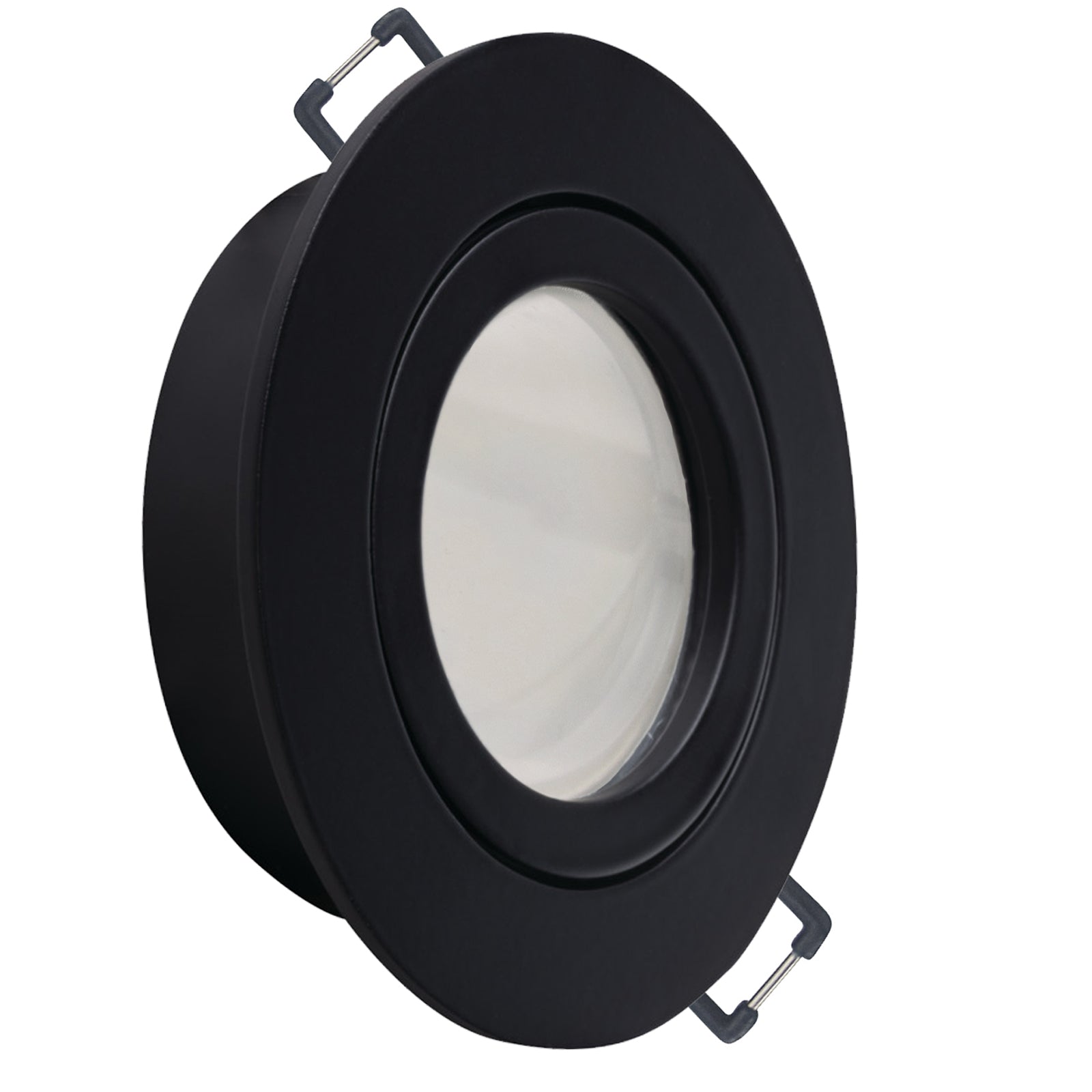 LED Einbaustrahler 230V Nero GU10 Smart 4,7W RGBW - Schwarz rund schwenkbar 