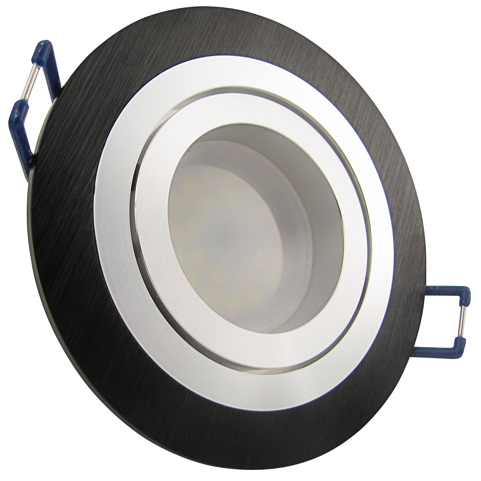 LED Einbaustrahler 230V Noble GU10 Smart 4,7W RGBW - Schwarz rund schwenkbar 