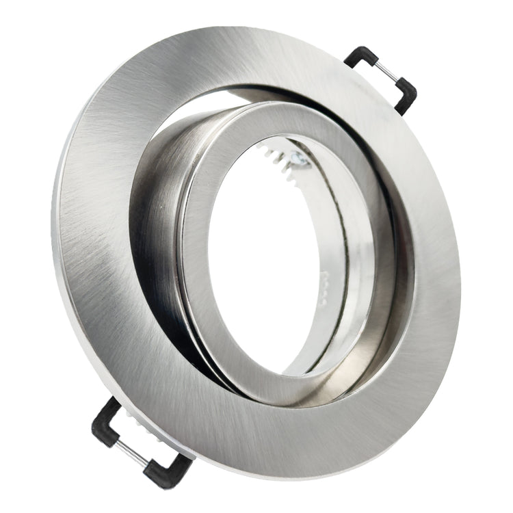 Einbaurahmen Premio-C Edelstahl ohne Leuchtmittel geschwenkt