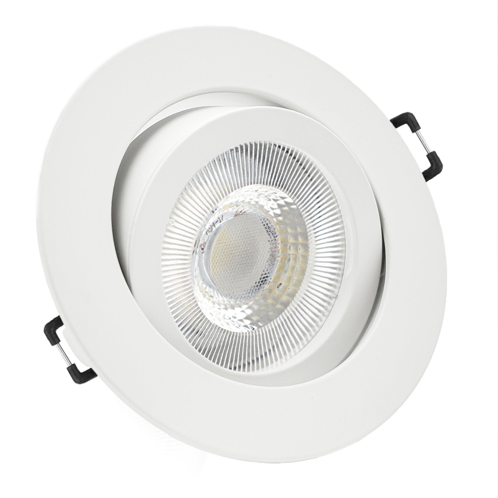 Einbaurahmen Premio-C Weiß geschwenkt mit LED Leuchtmittel