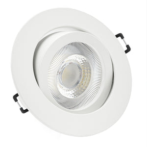 Einbaurahmen Premio-C Weiß geschwenkt mit LED Leuchtmittel