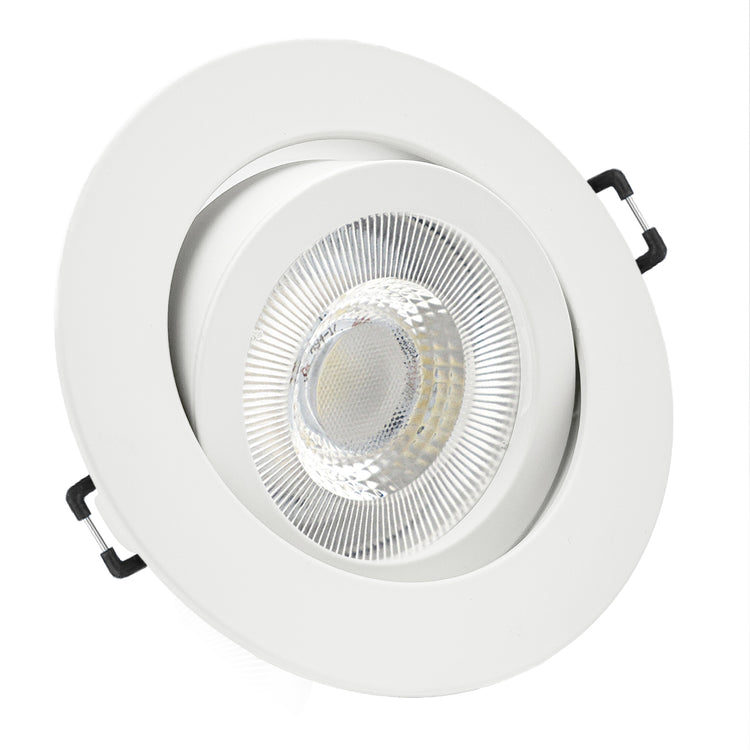 Einbaurahmen Premio-C Weiß geschwenkt mit LED Leuchtmittel