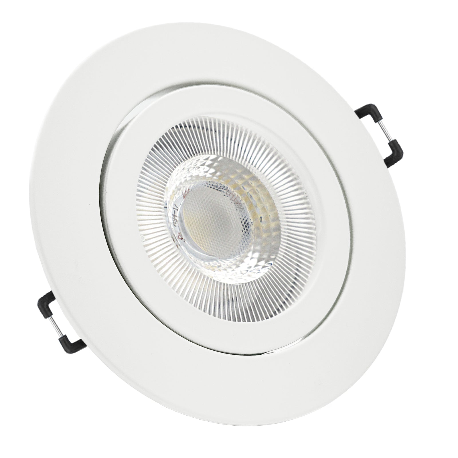 Einbaurahmen Premio-C Weiß nicht geschwenkt mit LED Leuchtmittel