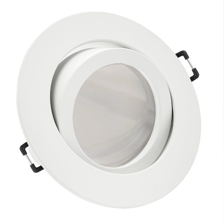 Einbaurahmen Premio-C Weiß geschwenkt mit LED Leuchtmittel