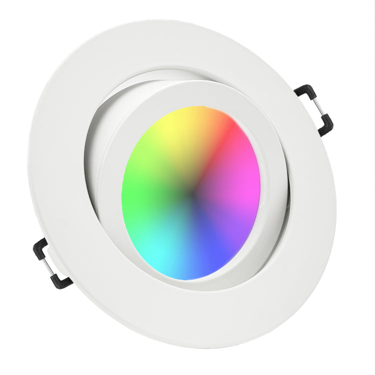 Einbaurahmen Premio-C Weiß geschwenkt mit LED Leuchtmittel