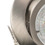 LED Einbaustrahler 230V Premio GU10 Smart 4,5W RGBW - Edelstahl gebürstet rund schwenkbar 