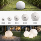 LED Kugelleuchten Stone Übersicht der Größen