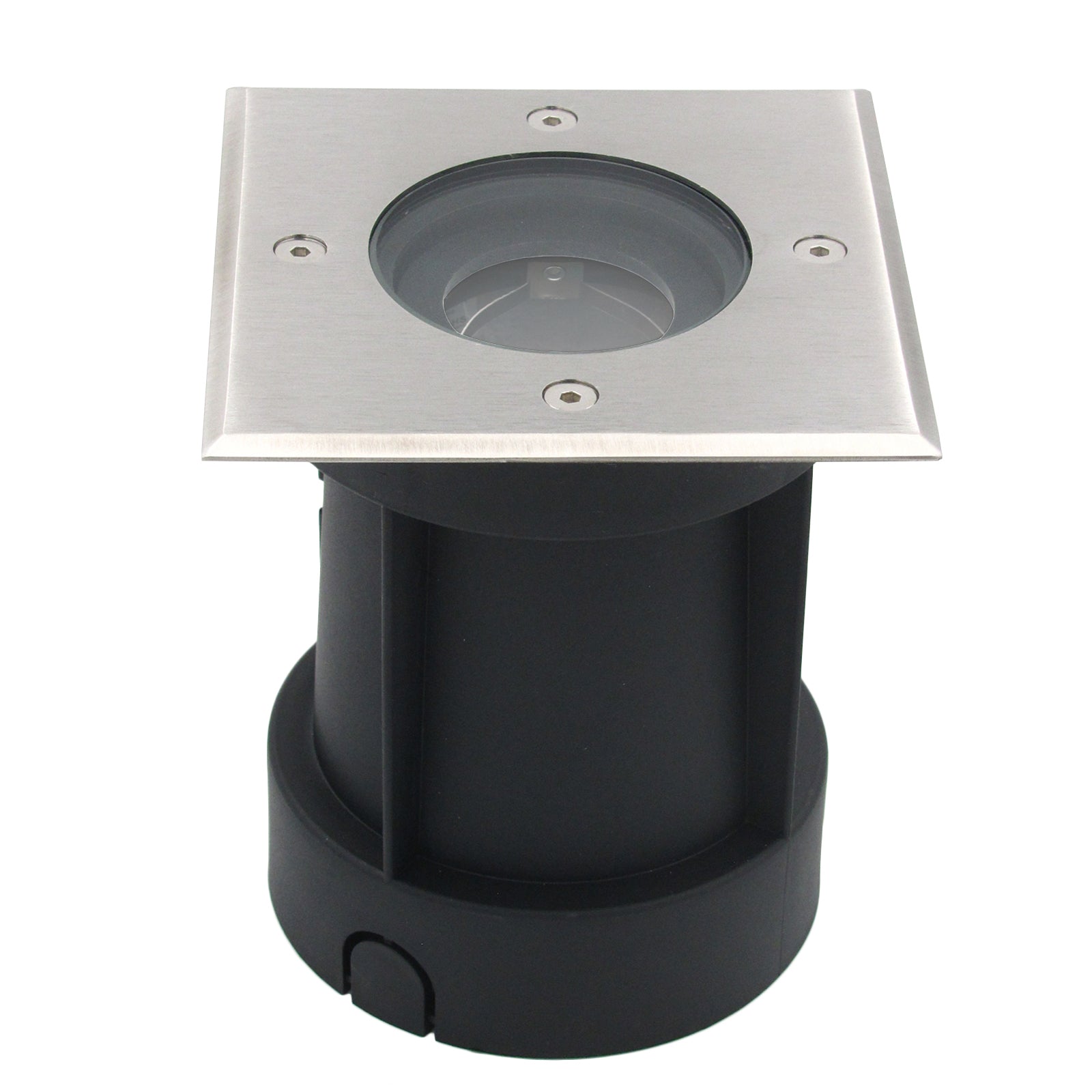 Bodeneinbauleuchte Tierra IP67 230V schwenkbar Edelstahl Silber eckig