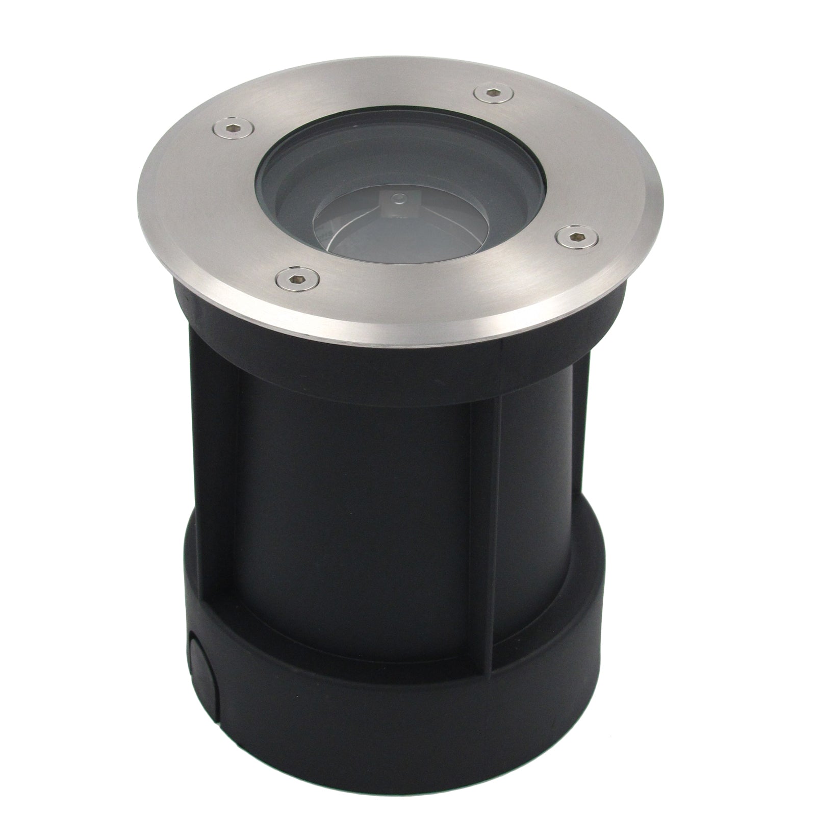Bodeneinbauleuchte Tierra IP67 230V schwenkbar Edelstahl Silber rund