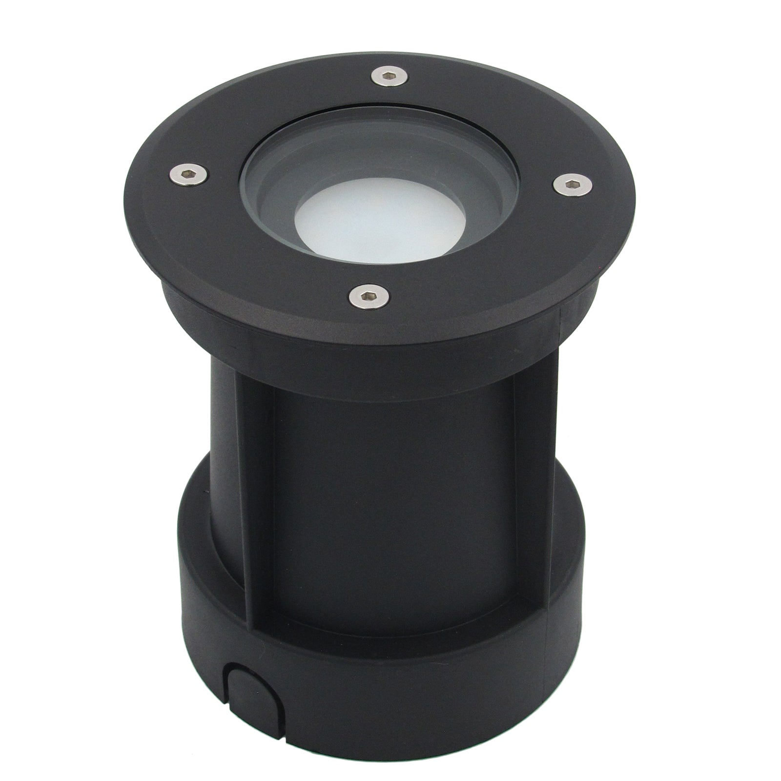 Bodeneinbauleuchte Tierra IP67 230V schwenkbar Schwarz rund