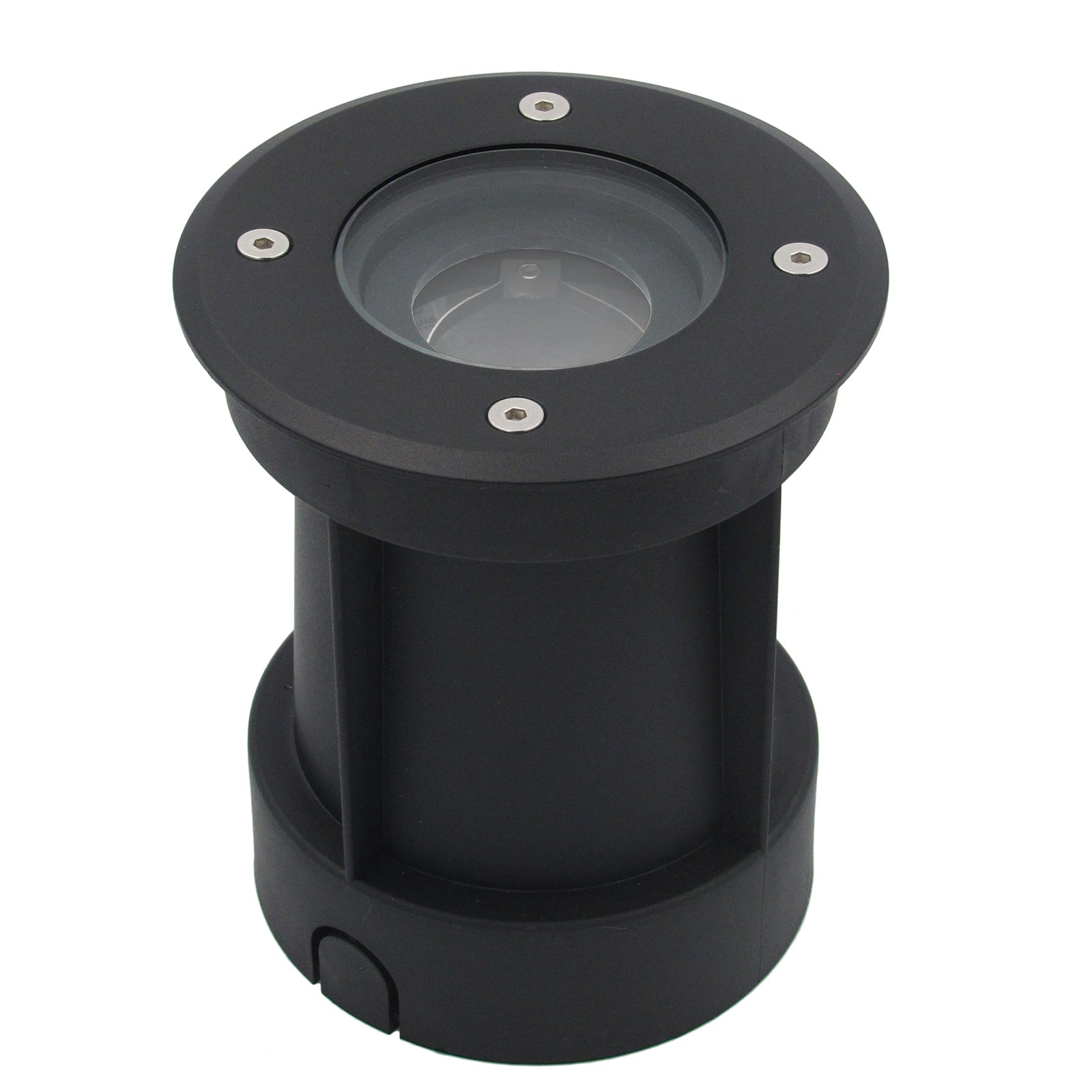Bodeneinbauleuchte Tierra IP67 230V schwenkbar Schwarz rund
