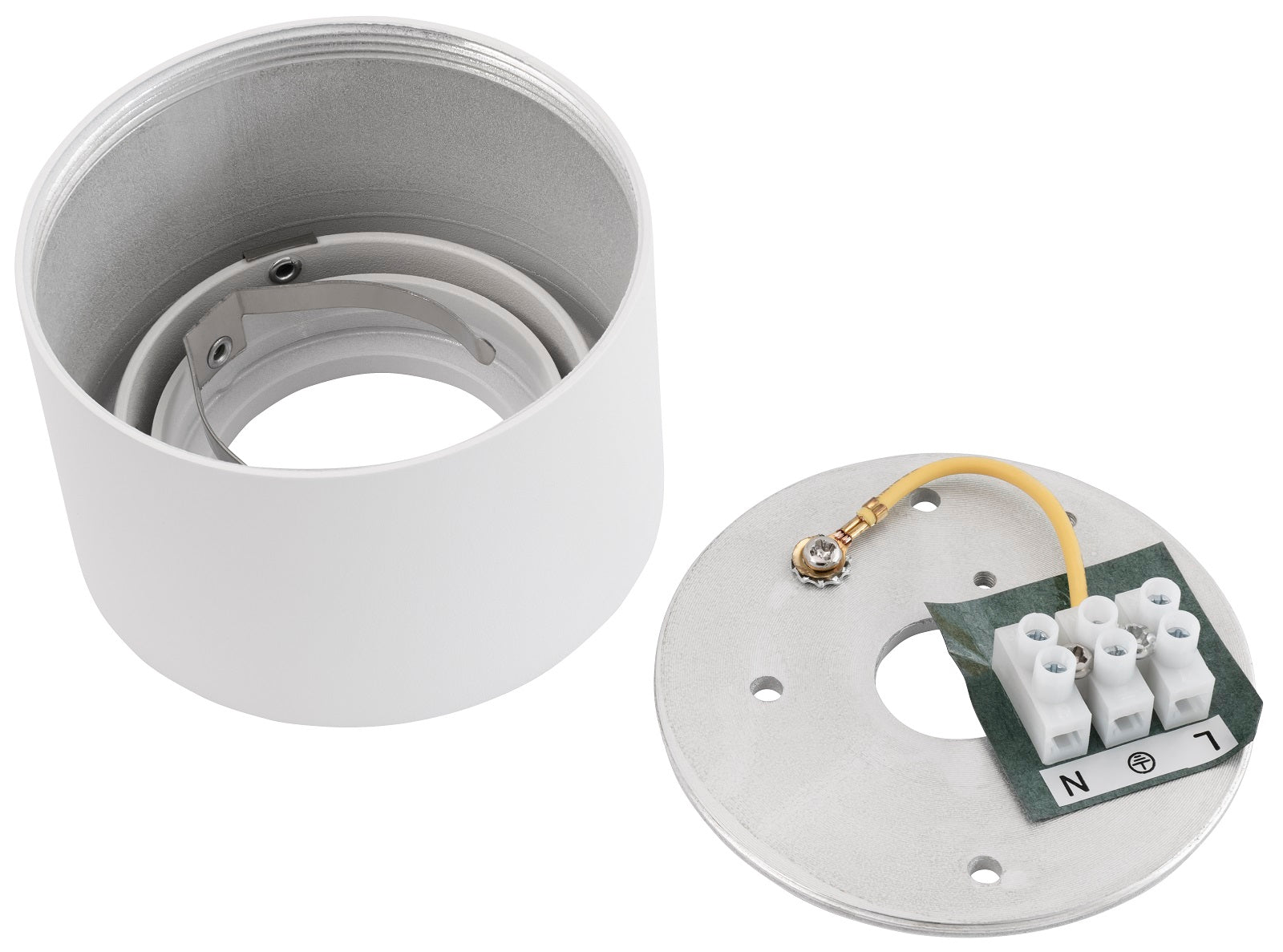 LED Aufbaustrahler 230V Milan-xS 230V flach Spot – Aufbauleuchten weiß, rund schwenkbar dimmbar