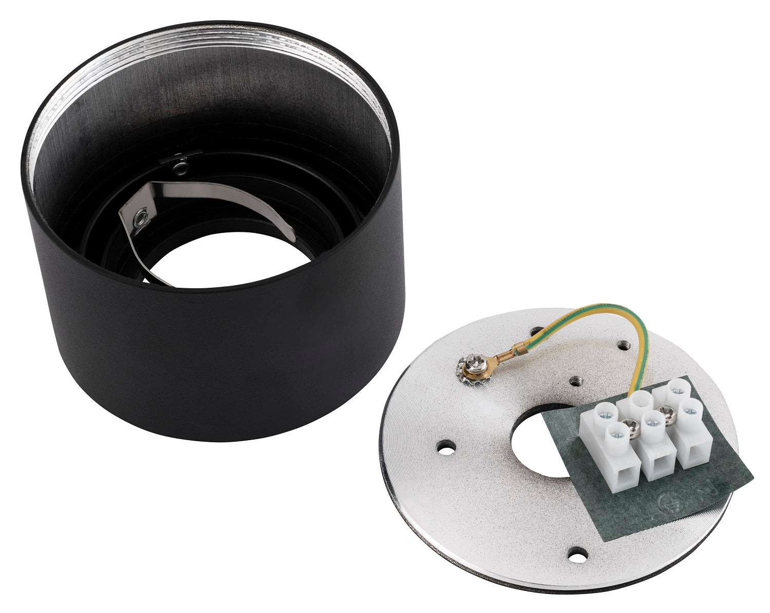 LED Aufbaustrahler Set Aufbau Spots rund Schwarz 230V ohne Leuchtmittel Milan-xs