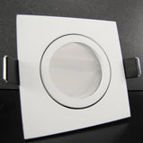 LED Einbaustrahler 230V Bianco extra flach 35 mm 5W stufenlos dimmbar - Weiß eckig