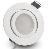 LED Einbaustrahler 230V Bianco inkl. GU10 4W Spot - Weiß, rund, schwenkbar 