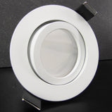 LED Einbaustrahler 230V Bianco extra flach 35 mm 5W stufenlos dimmbar - Weiß rund