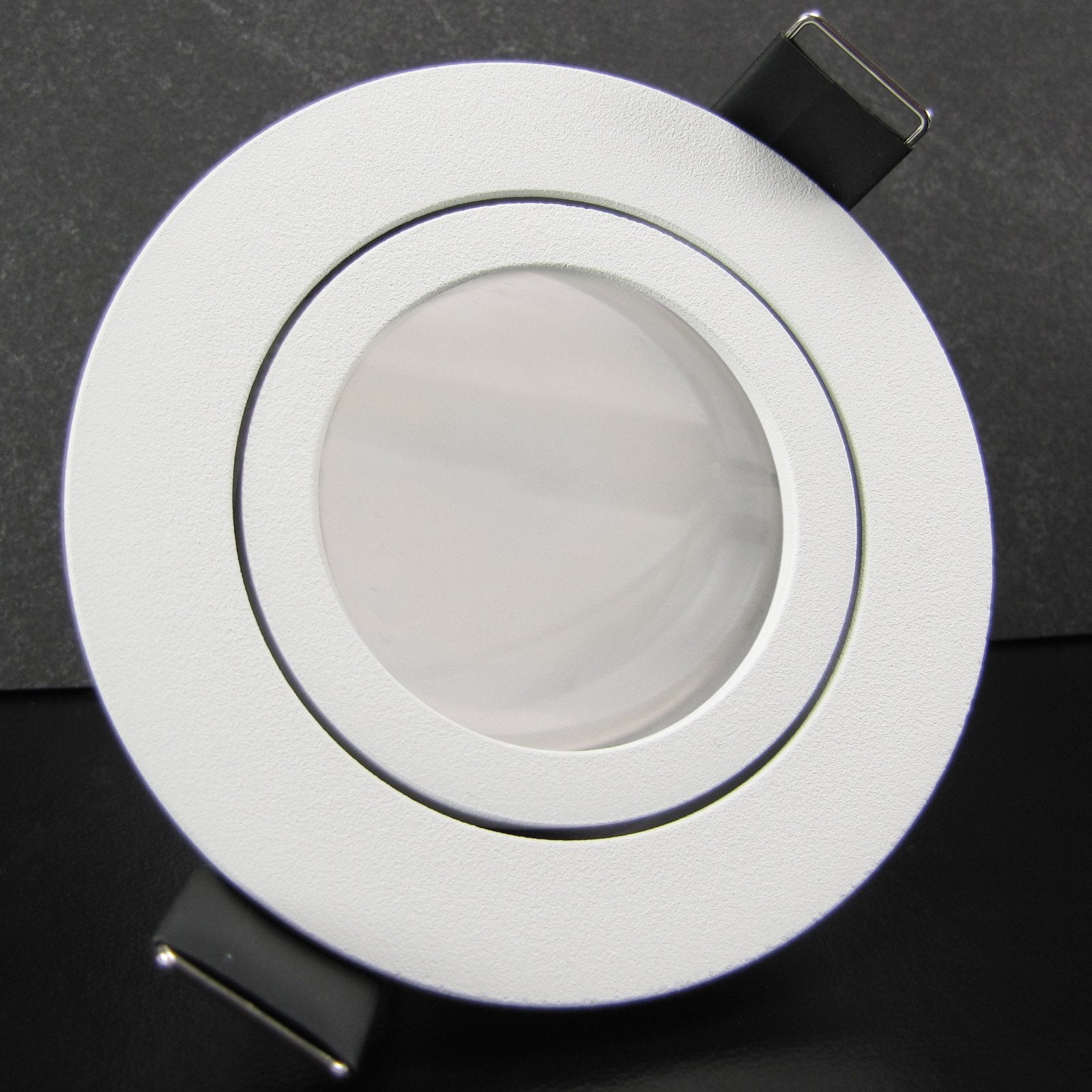 LED Einbaustrahler 230V Bianco inkl. GU10 6W Spot - Weiß, rund, schwenkbar 