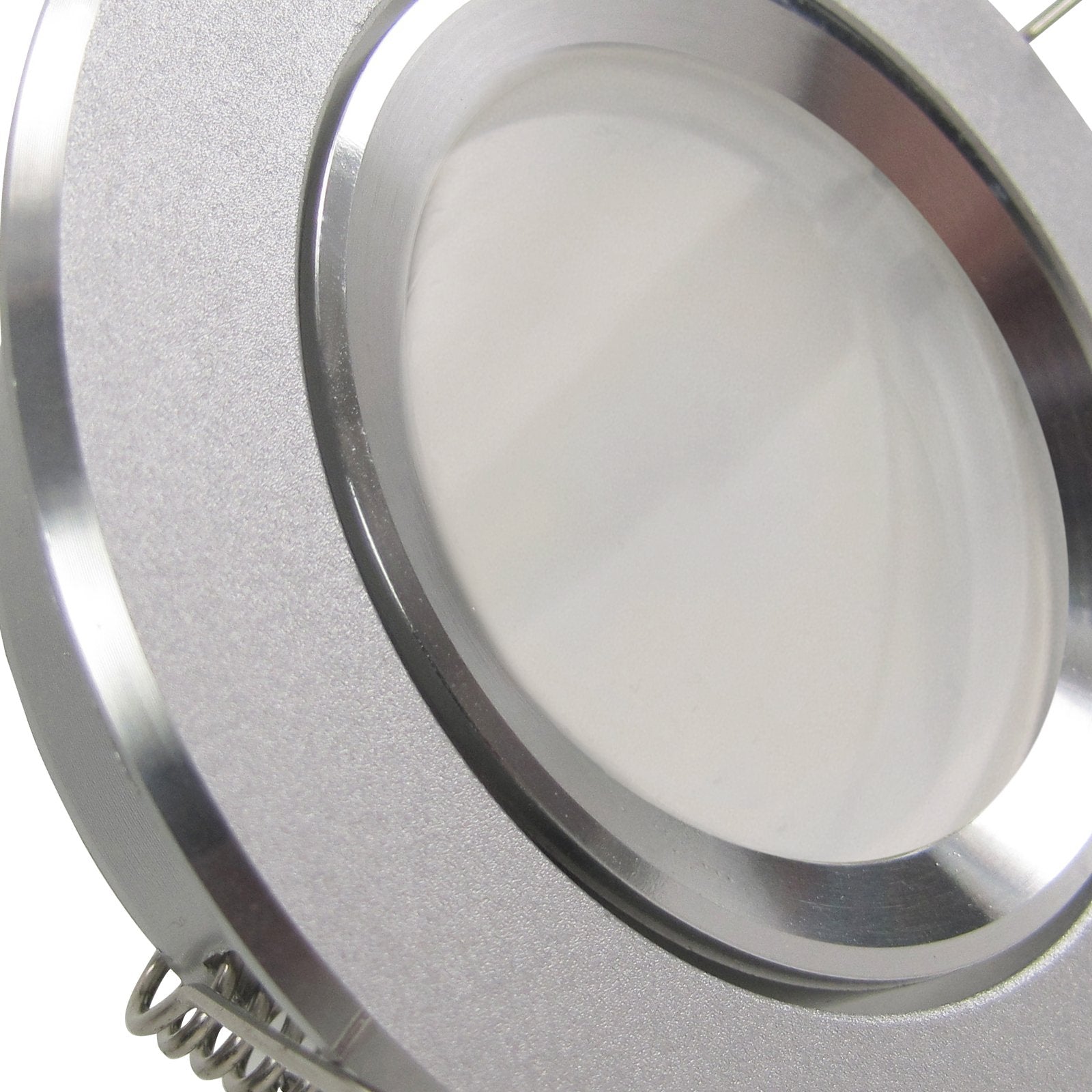 LED Einbaustrahler 230V Binaro inkl. GU10 4W Spot - Alu Silber, rund, schwenkbar 