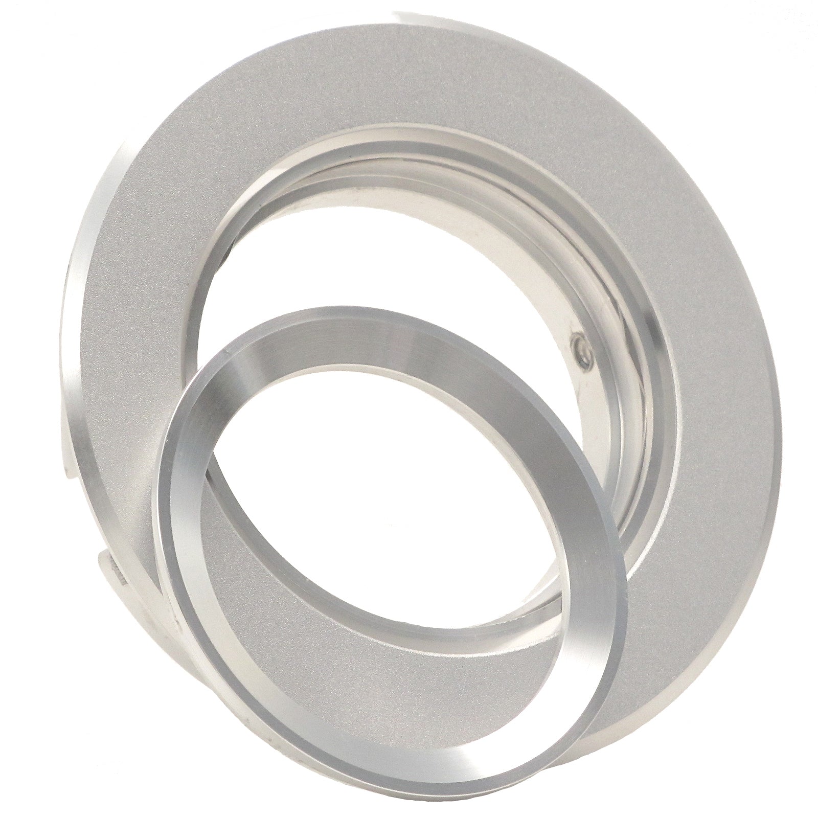 Einbaustrahler für LED Spots GU10 230V und GU5.3 12V- Einbaurahmen Binaro Alu Silber rund