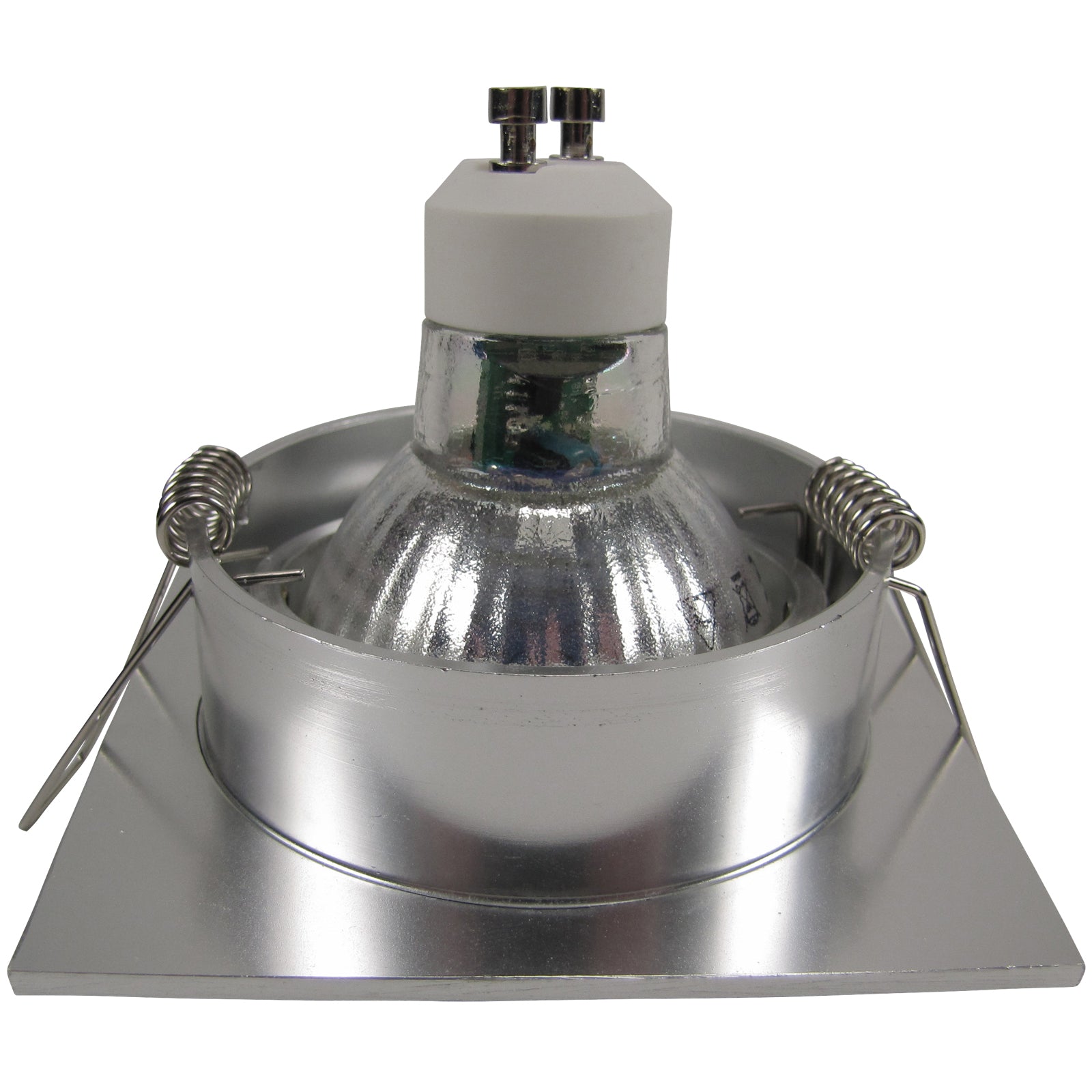 LED Einbaustrahler 230V Canto inkl. GU10 6W Spot - Silber Alu, eckig, schwenkbar 
