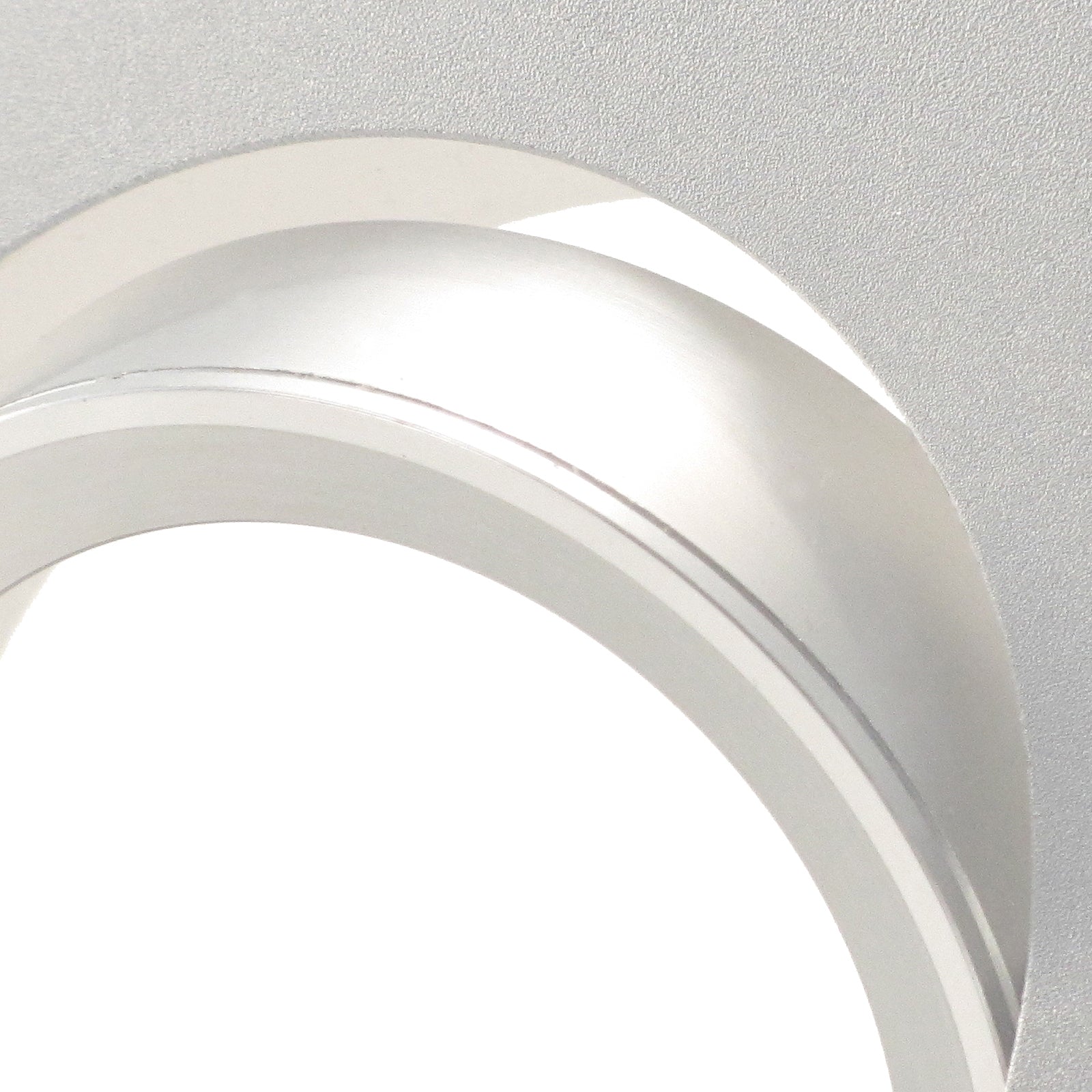 Einbaustrahler für LED Spots GU10 230V und GU5.3 12V- Einbaurahmen Canto Alu Silber eckig