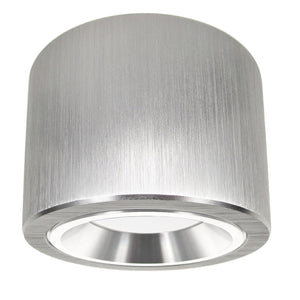 Aufbaustrahler Aufbau Spots Aufputzleuchte Deckenleuchte 230V COMO-S rund Alu Silber OLM