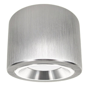 LED Aufbaustrahler Set Aufbau Spots 230V 5W dimmbar COMO-S rund Alu Silber