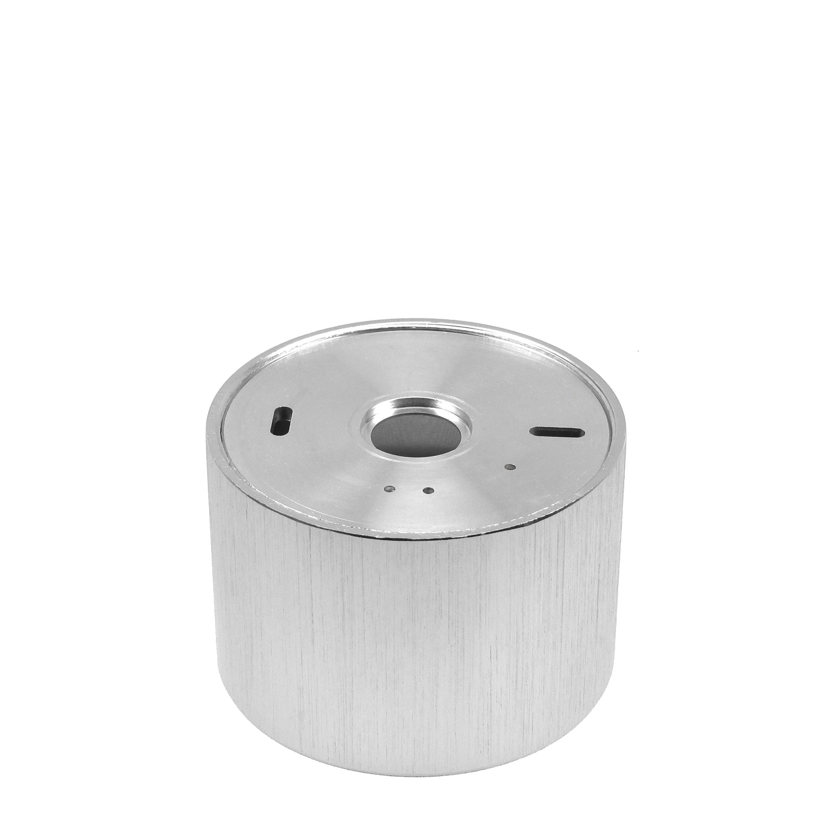 LED Aufbaustrahler Set Aufbau Spots 230V 5W 3-Stufen dimmbar COMO-S rund Alu Silber Rückansiicht
