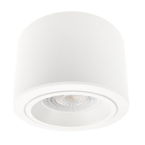 LED Aufbaustrahler Set Aufbau Spots 230V 5W 50° nd COMO-S rund Weiß