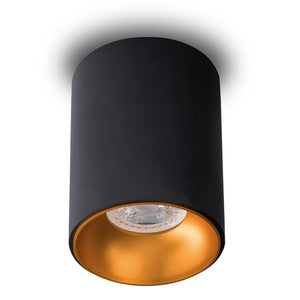 LED Aufbaustrahler 230V Como GU10 1,5W Spot – Aufbauleuchten Schwarz, rund