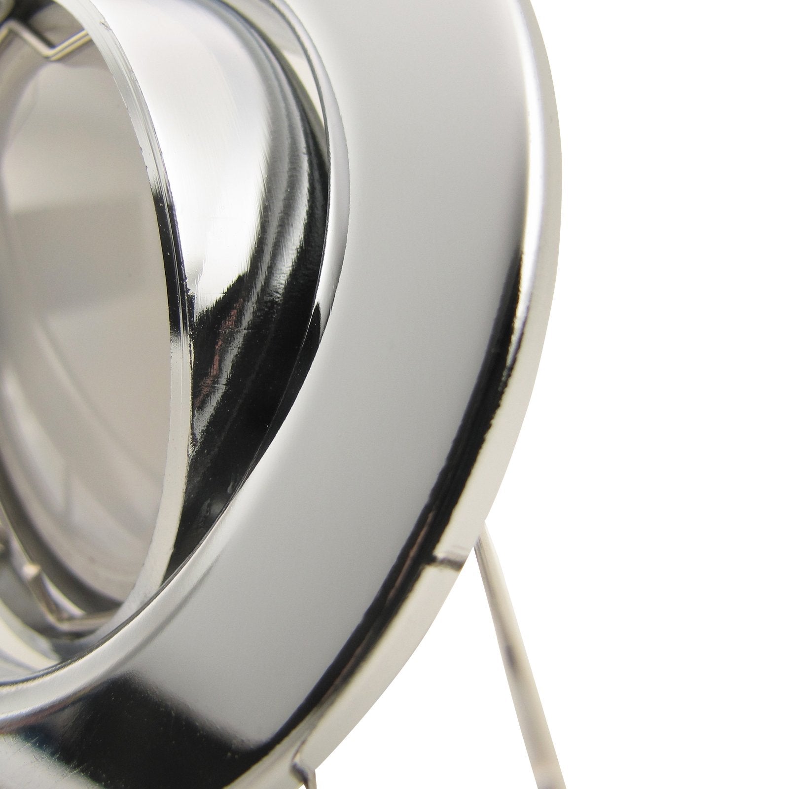 LED Einbaustrahler 230V Decora inkl. GU10 9W Spot - Chrom glänzend, rund, schwenkbar 