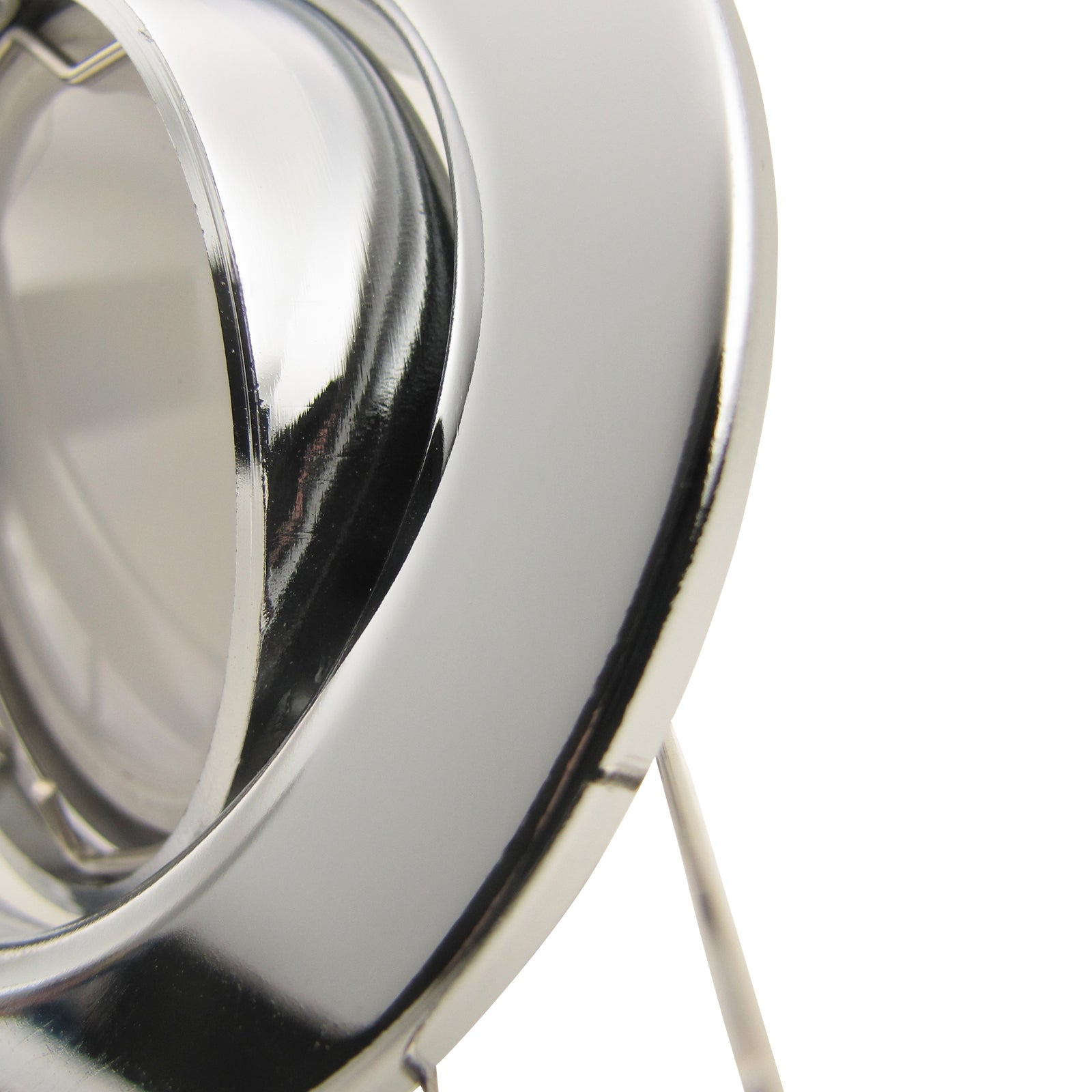 Einbaustrahler für LED Spots GU10 230V und GU5.3 12V- Einbaurahmen Decora Chrom glänzend rund