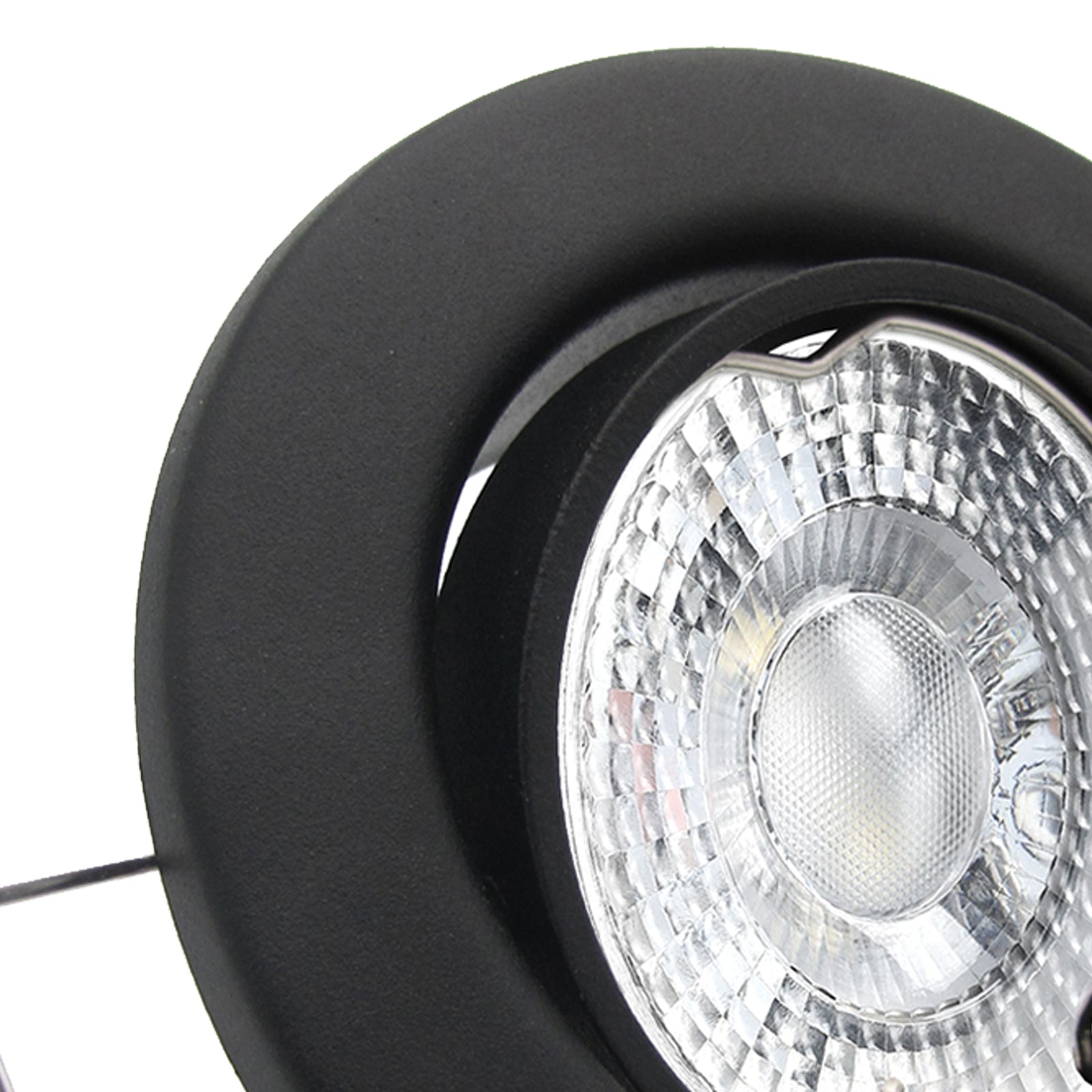 LED Einbaustrahler 230V Decora extra flach 35 mm 5W dimmbar in 3 Stufen - Schwarz rund