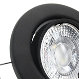 LED Einbaustrahler 230V Decora inkl. GU10 4W Spot - Schwarz matt, rund, schwenkbar 