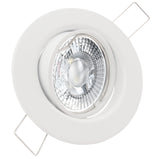 LED Einbaustrahler 230V Decora extra flach 35 mm 5W Spot - Einbauleuchte Weiß rund