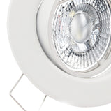 LED Einbaustrahler 230V Decora inkl. GU10 4W Spot - Weiß, rund, schwenkbar 