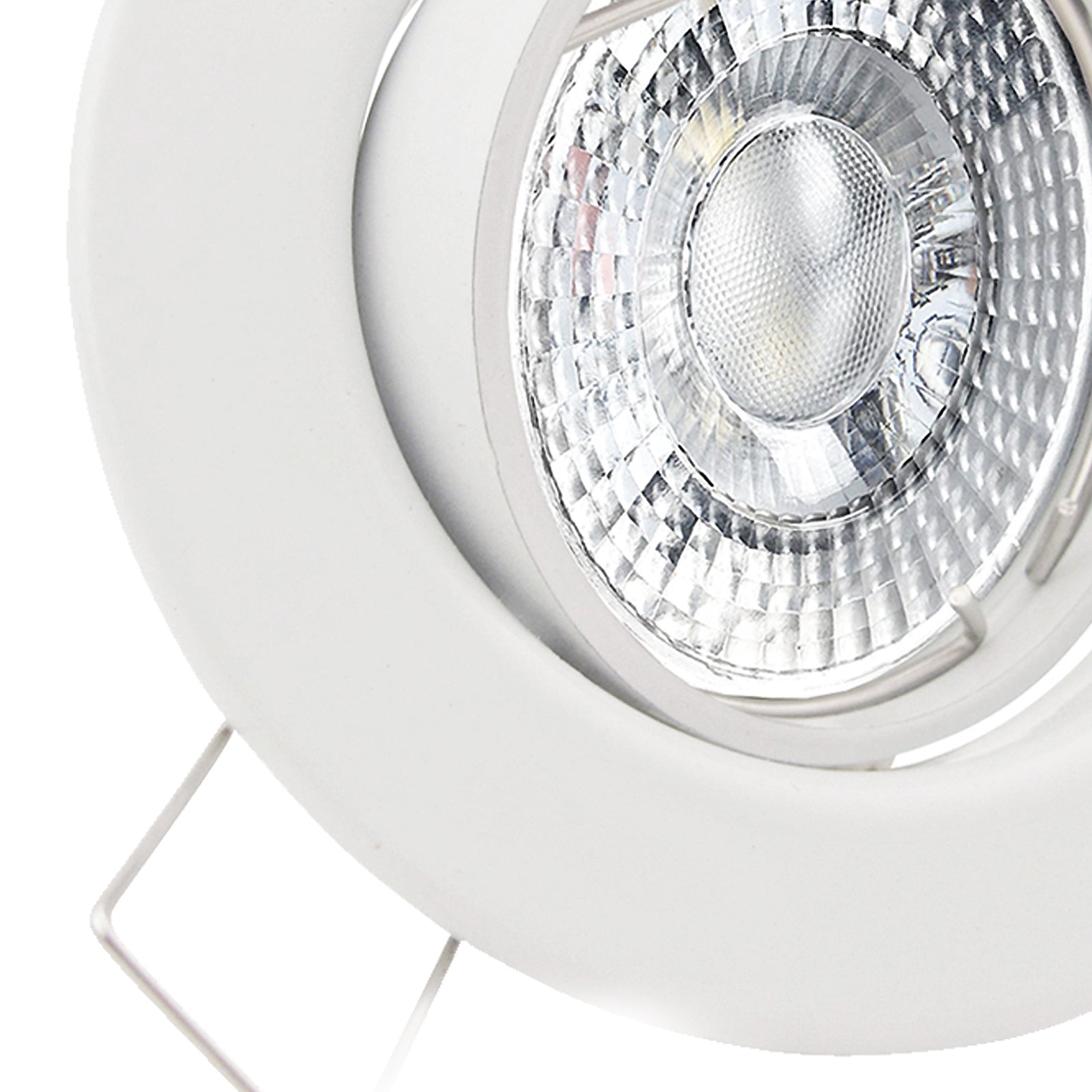 LED Einbaustrahler 230V Decora inkl. GU10 6W Spot - Weiß, rund, schwenkbar 