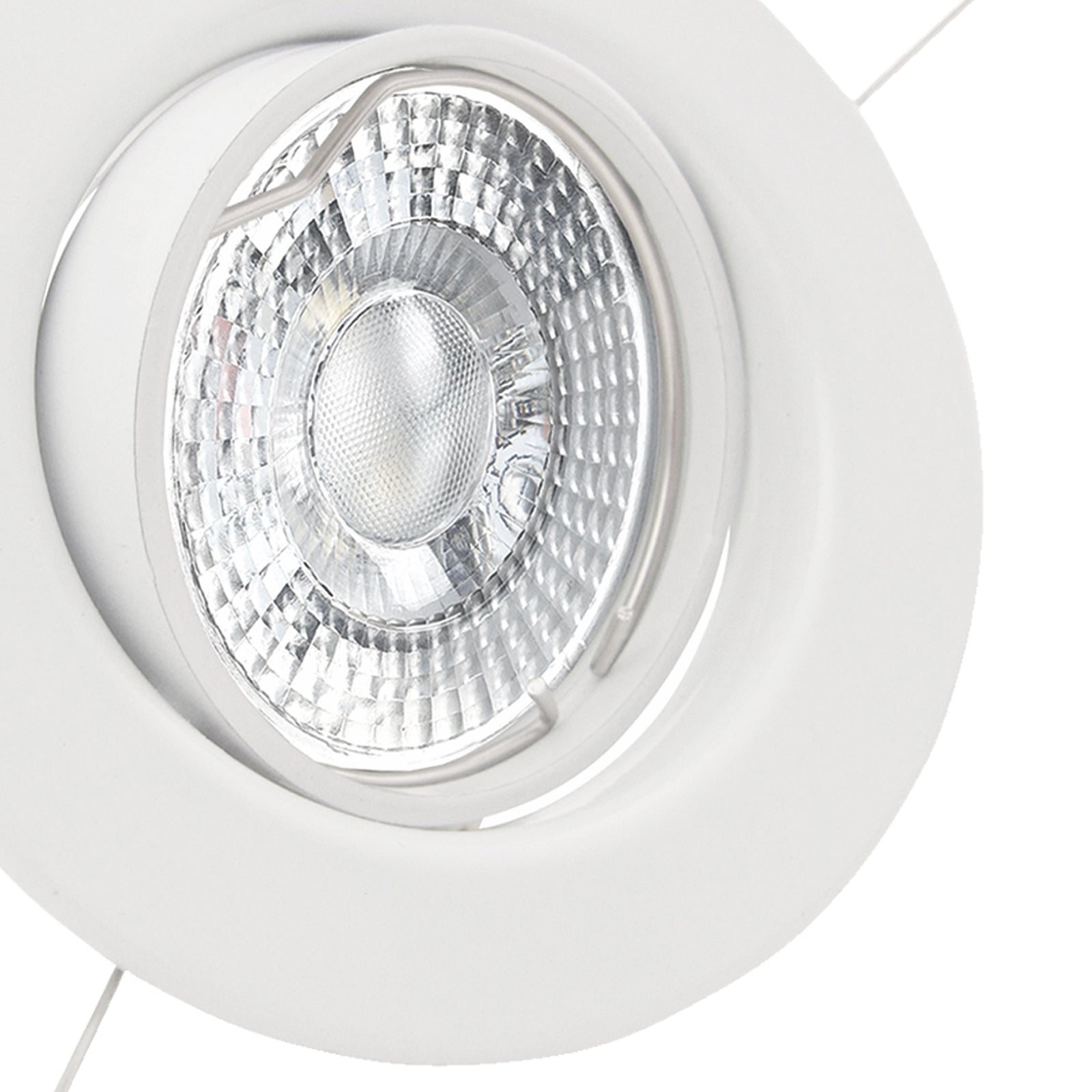LED Einbaustrahler 230V Decora extra flach 35 mm 5W Spot - Einbauleuchte Weiß rund