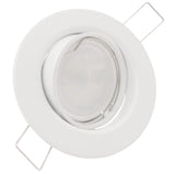 LED Einbaustrahler 230V Decora inkl. GU10 1,5W Spot - Weiß, rund, schwenkbar 