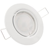 LED Einbaustrahler 230V Decora inkl. GU10 6W Spot - Weiß, rund, schwenkbar 