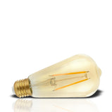 LED E27 Leuchtmittel RETRO Filament Glühbirne (ST64) 2W 230V 270° Abstrahlwinkel 2400k