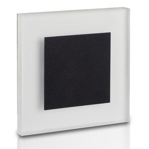LED Treppenbeleuchtung Stufenlicht 230V 1,3W Einbau Wandleuchte ESCALA S1 Schwarz
