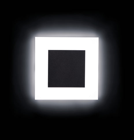 LED Treppenbeleuchtung Stufenlicht 230V 1,3W Einbau Wandleuchte ESCALA S1 Schwarz Anwendungsbeispiel