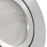 LED Einbaustrahler 230V Lucido inkl. GU10 9W Spot - Silber Alu, rund, schwenkbar 