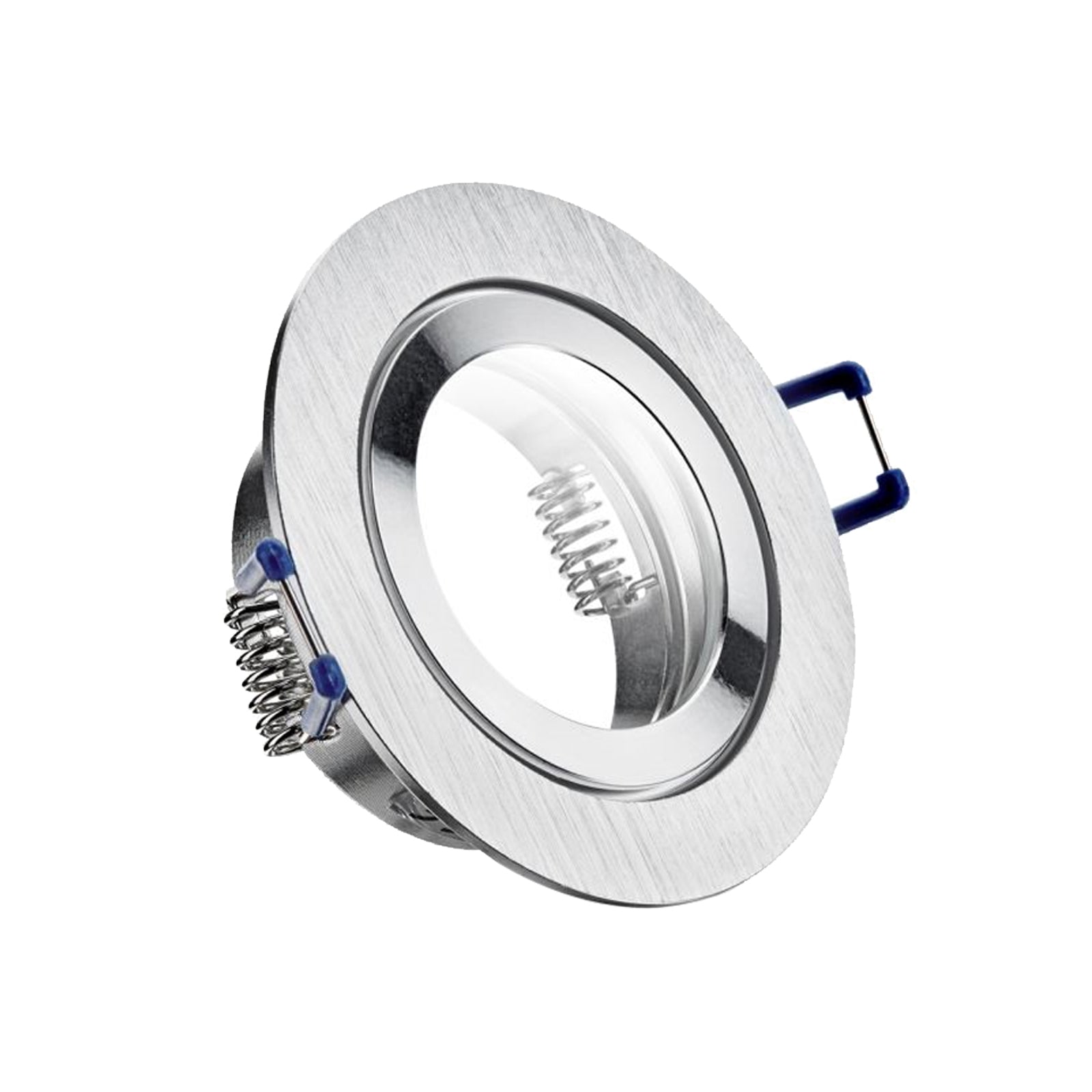 LED Bad Einbaustrahler 230V Mare IP44 extra flach für Feuchtraum 5W - Silber alu rund